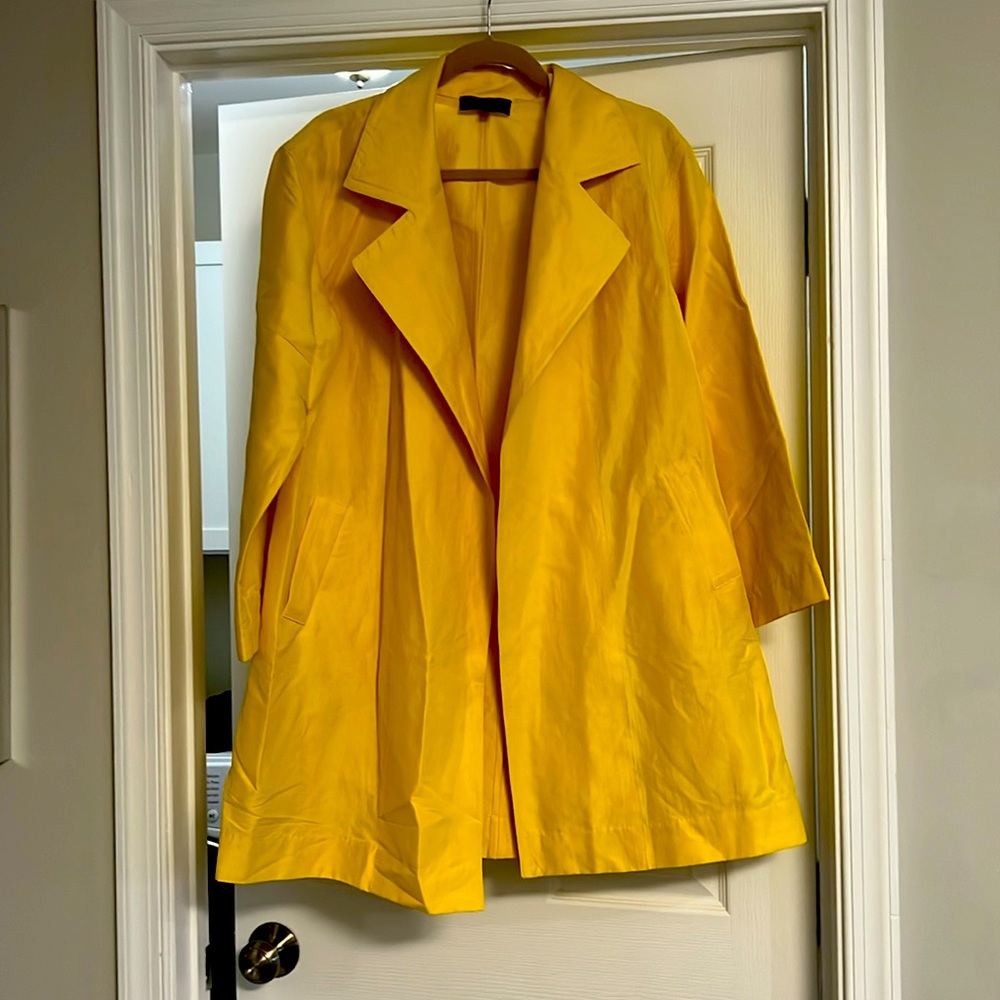Talbots Collection Yellow Trench Coat Belted 10